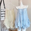 Summer 2000s Aesthetic Spaghetti Strap Mini Ballet Core Dress Design Women Frock Evening Party One-Piece Birthday Night Club Y2k