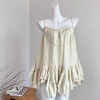 Summer 2000s Aesthetic Spaghetti Strap Mini Ballet Core Dress Design Women Frock Evening Party One-Piece Birthday Night Club Y2k