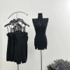 Woman Knit A-Line Dress Gauze Bodycon Dress V-neck Halter Dress Off Shoulder Tight Bodycon Patchwork Retro Frocks Elegant Hot